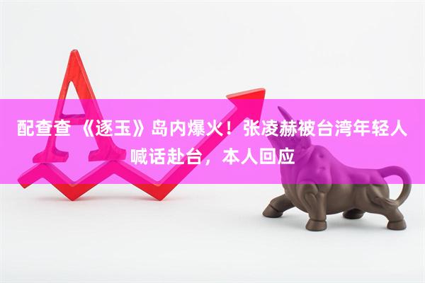 配查查 《逐玉》岛内爆火！张凌赫被台湾年轻人喊话赴台，本人回应