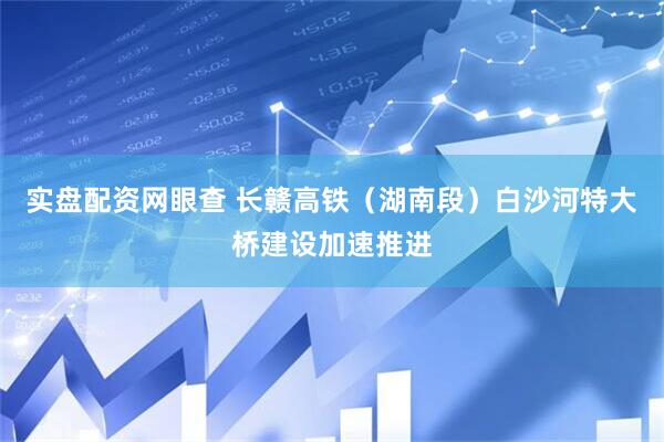 实盘配资网眼查 长赣高铁（湖南段）白沙河特大桥建设加速推进