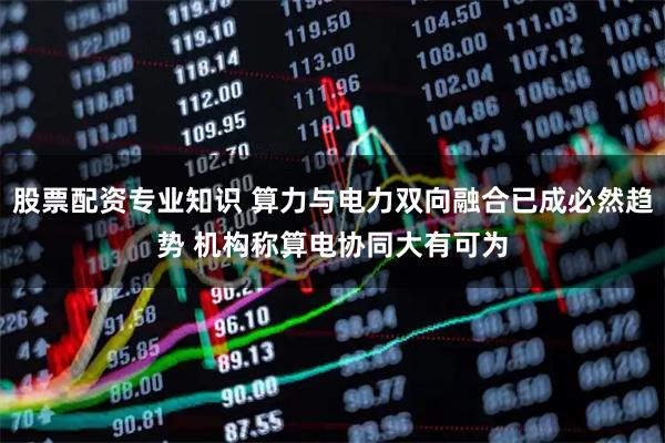 股票配资专业知识 算力与电力双向融合已成必然趋势 机构称算电协同大有可为